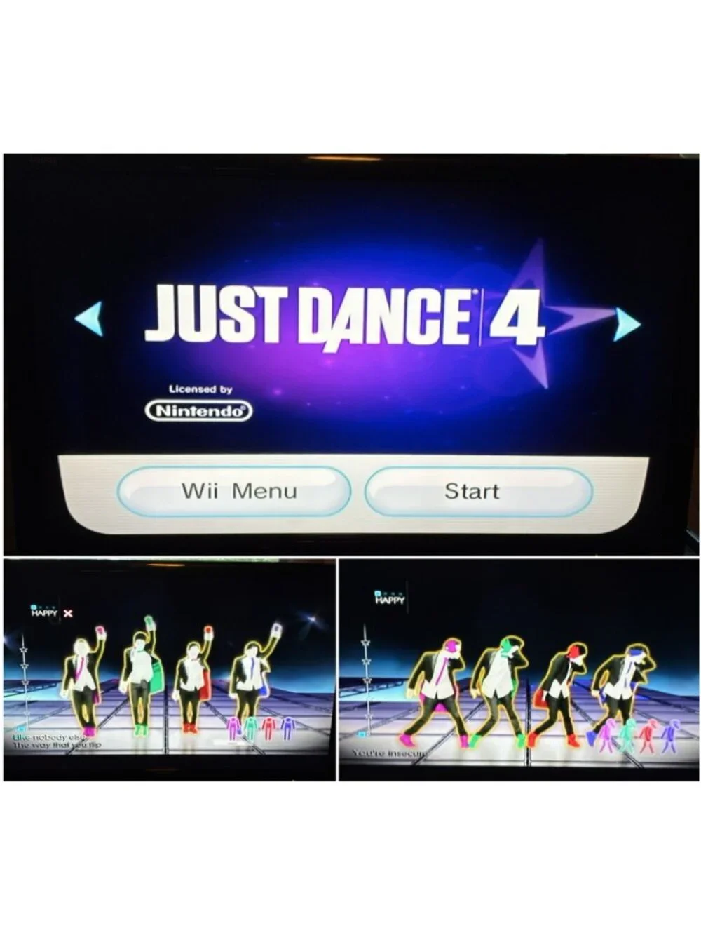 Wii Just Dance 3 Just Dance 4 Just Dance 2017 Nintendo Case Manual Disc Tested